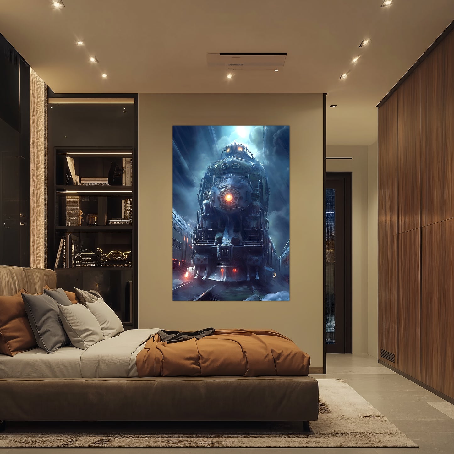 Post-Apocalyptic Train Poster – Winterborn Thunderheart | Awe-Inspiring Wall Art for Sci-Fi & Fantasy Train Enthusiasts | Unique and Exclusive Artwork