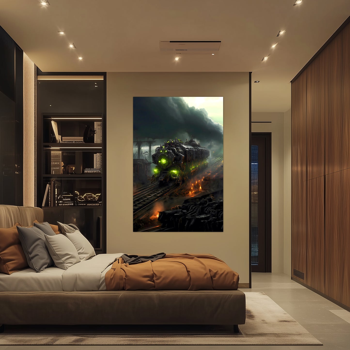 Zombie Train Poster – Dreadcrave Collector | Awe-Inspiring Wall Art for Sci-Fi & Fantasy Train Enthusiasts | Unique and Exclusive Artwork