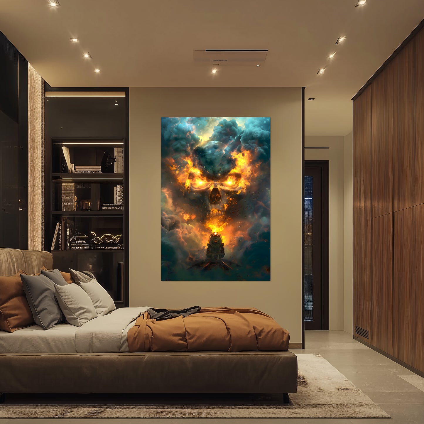 Fantasy Train Poster – Oblivion Express | Awe-Inspiring Wall Art for Sci-Fi & Fantasy Train Enthusiasts | Unique and Exclusive Artwork