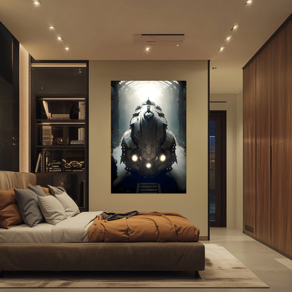Diesel Train Poster – Chronos Magnus | Awe-Inspiring Wall Art for Sci-Fi & Fantasy Train Enthusiasts | Unique and Exclusive Artwork
