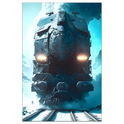 Diesel Train Poster – Stormbreaker Ironclad | Awe-Inspiring Wall Art for Sci-Fi & Fantasy Train Enthusiasts | Unique and Exclusive Artwork