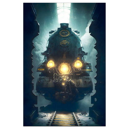 Diesel Train Poster – Tempus Imperator | Awe-Inspiring Wall Art for Sci-Fi & Fantasy Train Enthusiasts | Unique and Exclusive Artwork