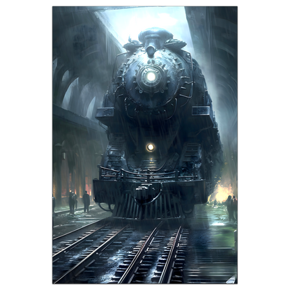 Dystopia Train Poster – SPX 4449 | Awe-Inspiring Wall Art for Sci-Fi & Fantasy Train Enthusiasts | Unique and Exclusive Artwork