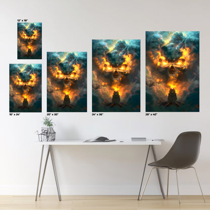 Fantasy Train Poster – Oblivion Express | Awe-Inspiring Wall Art for Sci-Fi & Fantasy Train Enthusiasts | Unique and Exclusive Artwork